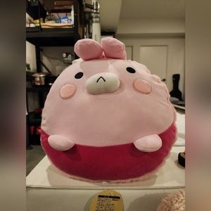 Macaroon Rabbit Plushie in Pink - 16"